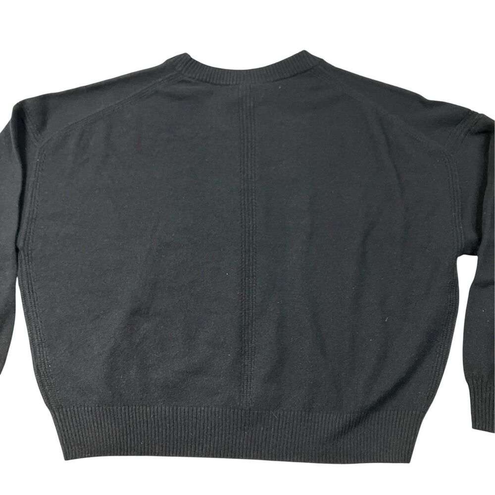 J Crew Cashmere Blouson Sweater Womens XS Black Sleeve Crewneck Relaxed CT389 - Picture 11 of 12
